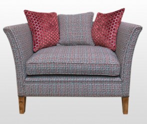 Textured weave love seat